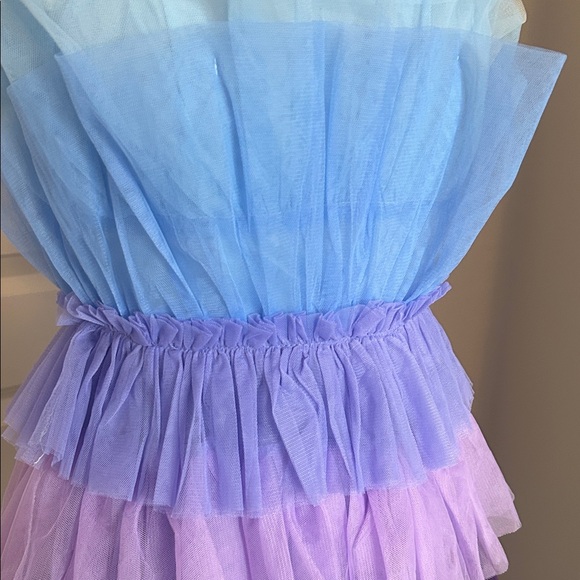 Layered Blue and Purple Tulle Dress - Picture 3 of 5